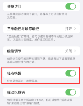 来安苹果授权维修站分享iPhone轻点无法唤醒怎么办 